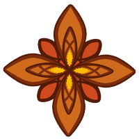 Orange Single Flower by Violet May Orange Single Flower by Violet May